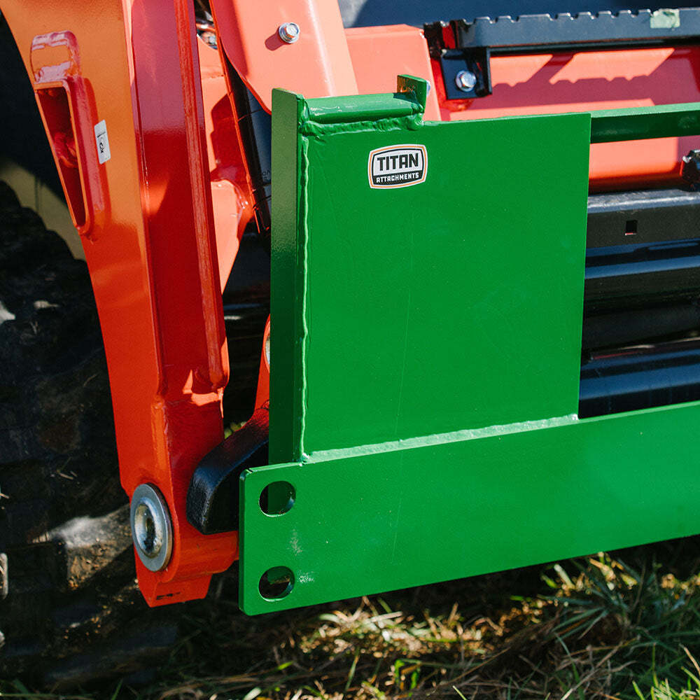Titan Attachments Quick Tach Adapter Fits Skid Steer and Converts to a Hook and
