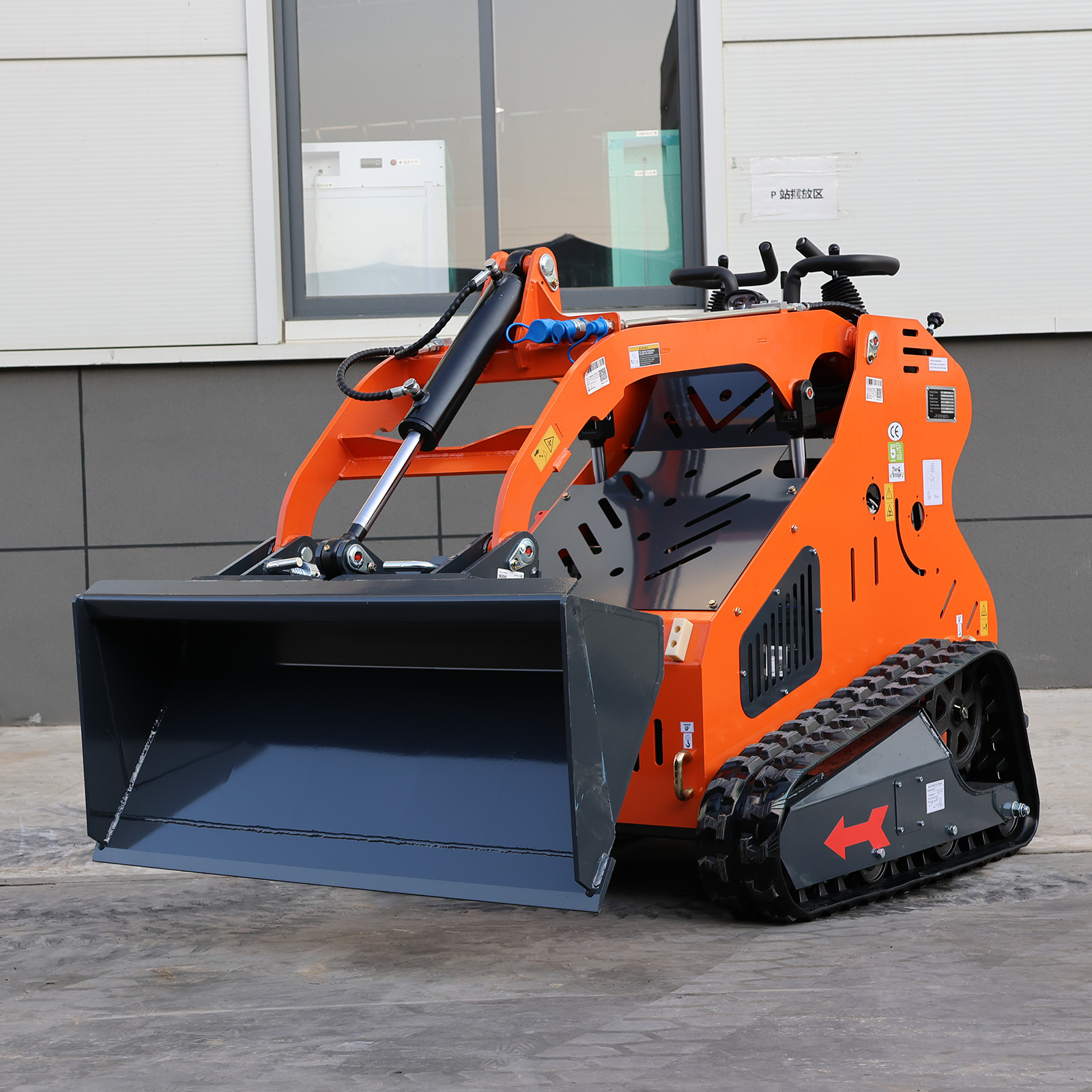 2026 Brand New 24HP Gas EPA Mini Skid Steer Loader with 8”AUGER & Pallet Fork