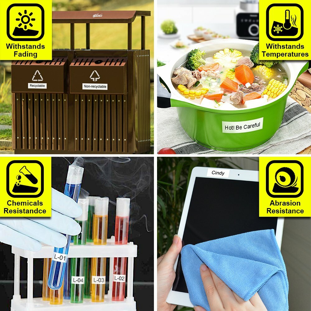 10Pk Compatible Label Maker Tape 12mm for Brother P-Touch TZ-231 TZe-231 PT-D210