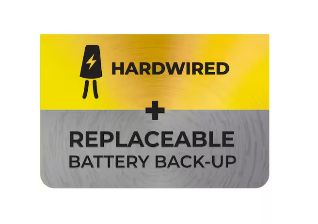 USI Hardwired and 1-Year Battery Backup Smoke Detector with Photoelectric Sensor