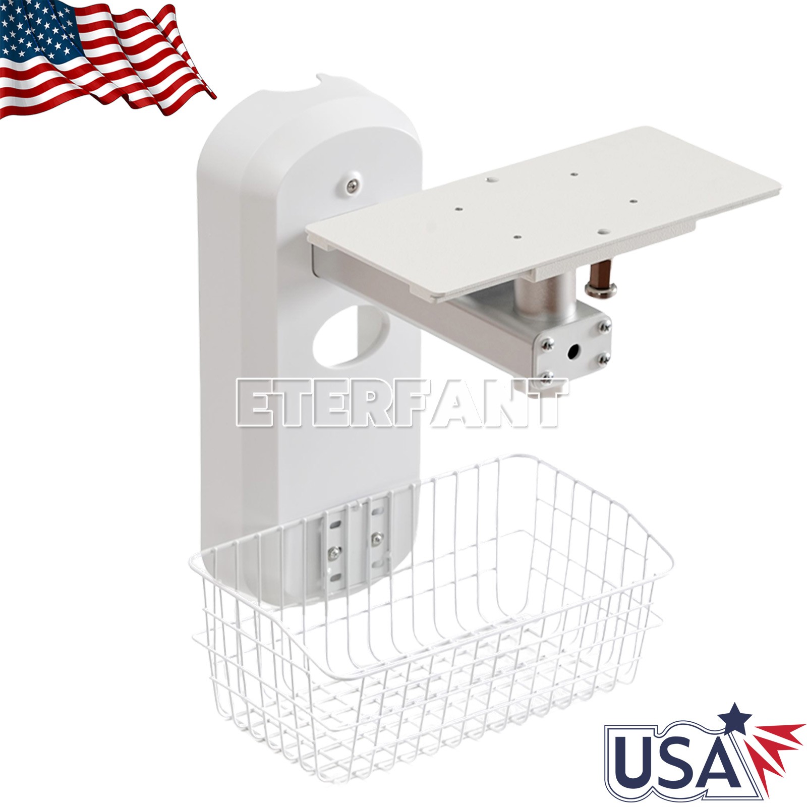 Wall Mount Bracket with Screw Holes/Medical Trolley Cart for Patient Monitor