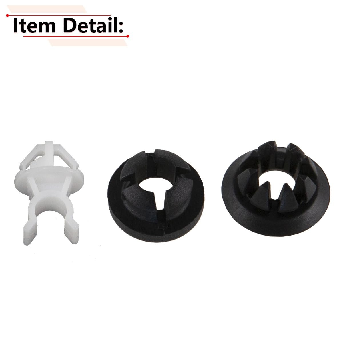 3PCS Hood Support Prop Rod Clip Grommet Compatible with Honda Accord Odyssey Pre