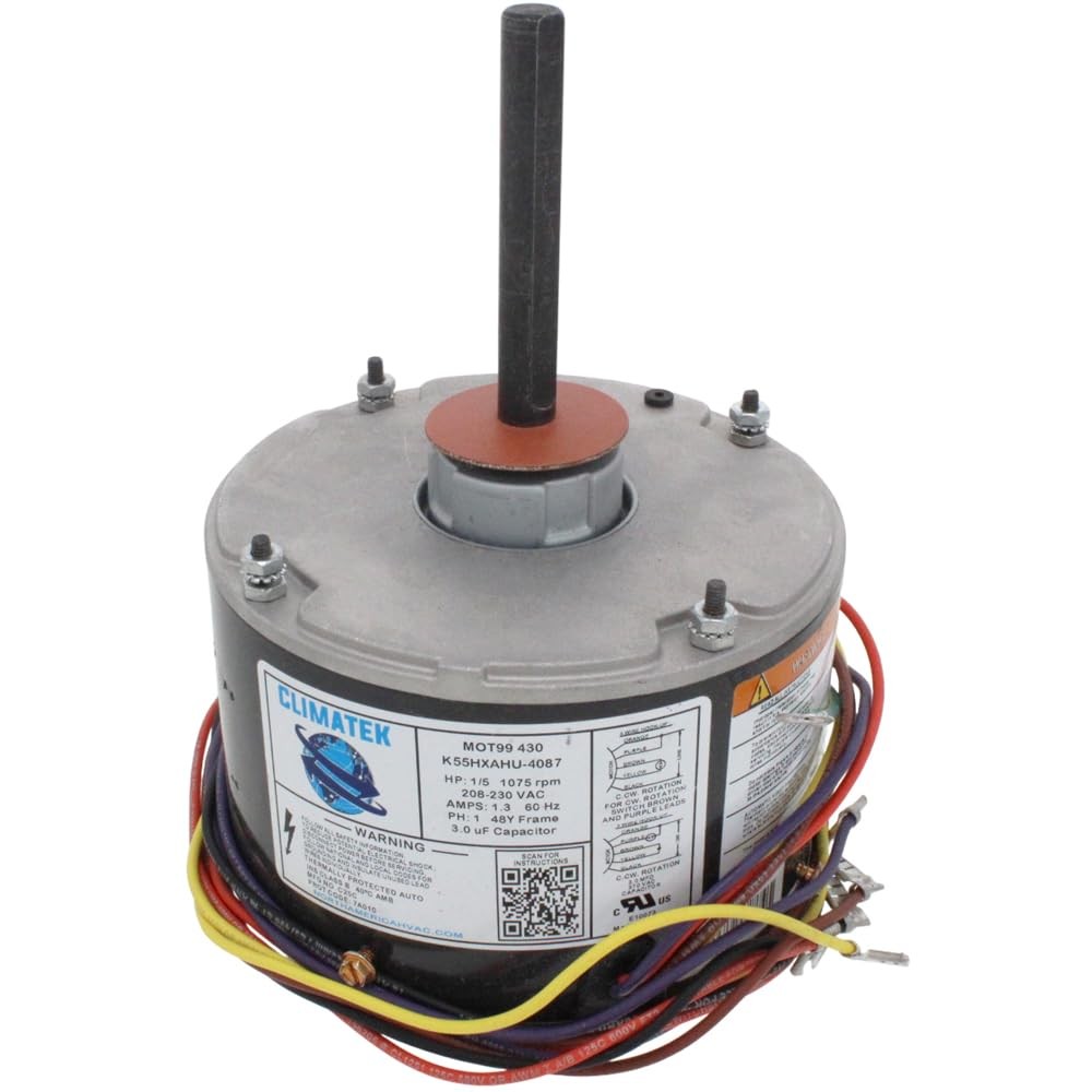 ClimaTek Upgraded Fan Motor Directly Replaces Rheem Ruud ProTech 51-23055-11