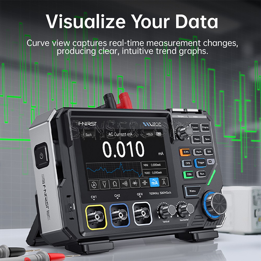 FNIRSI 2D15P Digital Multimeter Oscilloscope Signal Generator 100Mhz 500MSa/s