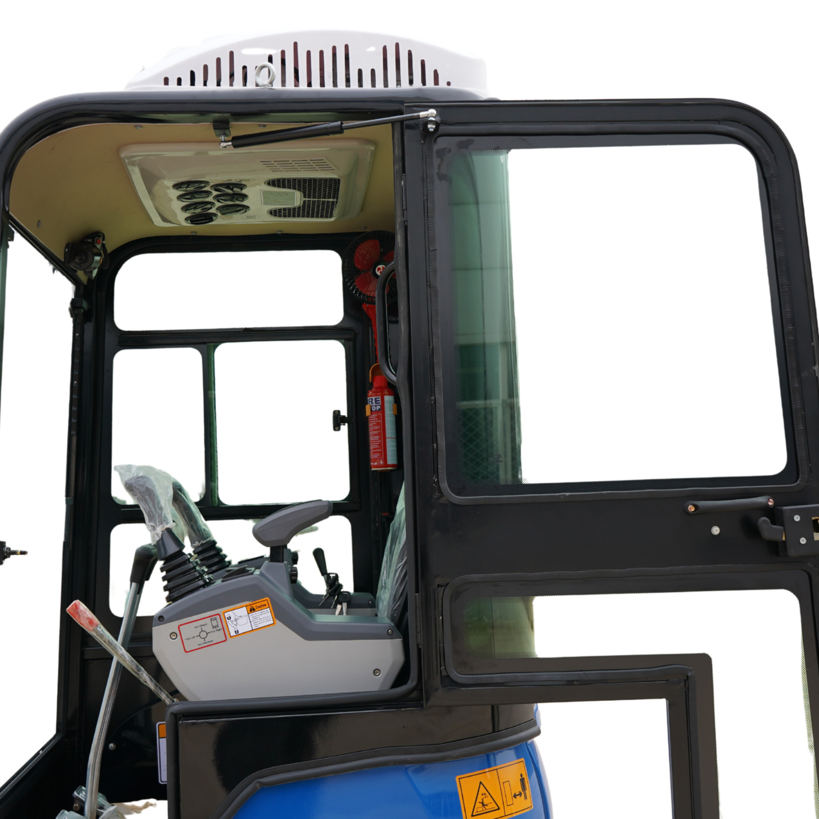 TYPHON TERROR XVII Cabin Mini Excavator 4000lb Kubota D902 with 13 Attachments