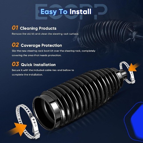 2PCS Rack & Pinion Bellows Kits Front Steering Boot Fit For Chevy For Ford Toyot