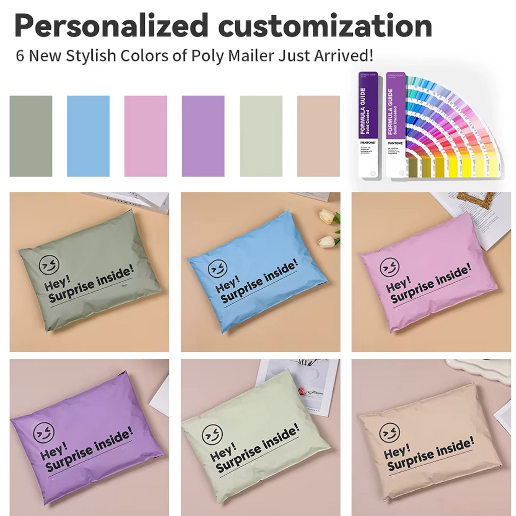Trendy Color Poly Mailer Bags – Waterproof Recyclable Shipping Envelopes
