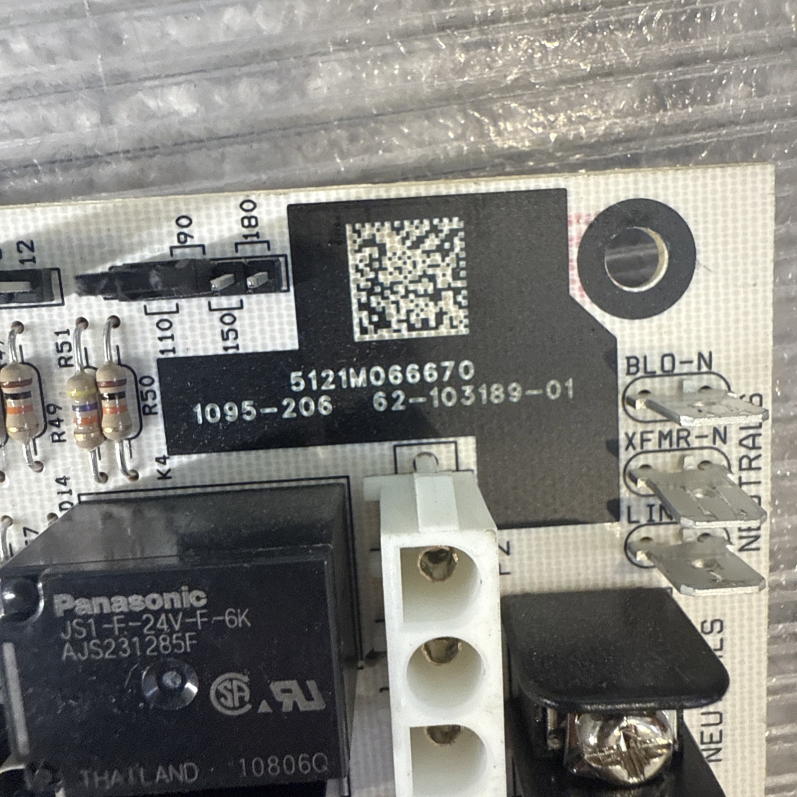 Rheem/Ruud 62-103189-01 Furnace Control Board 1095-206