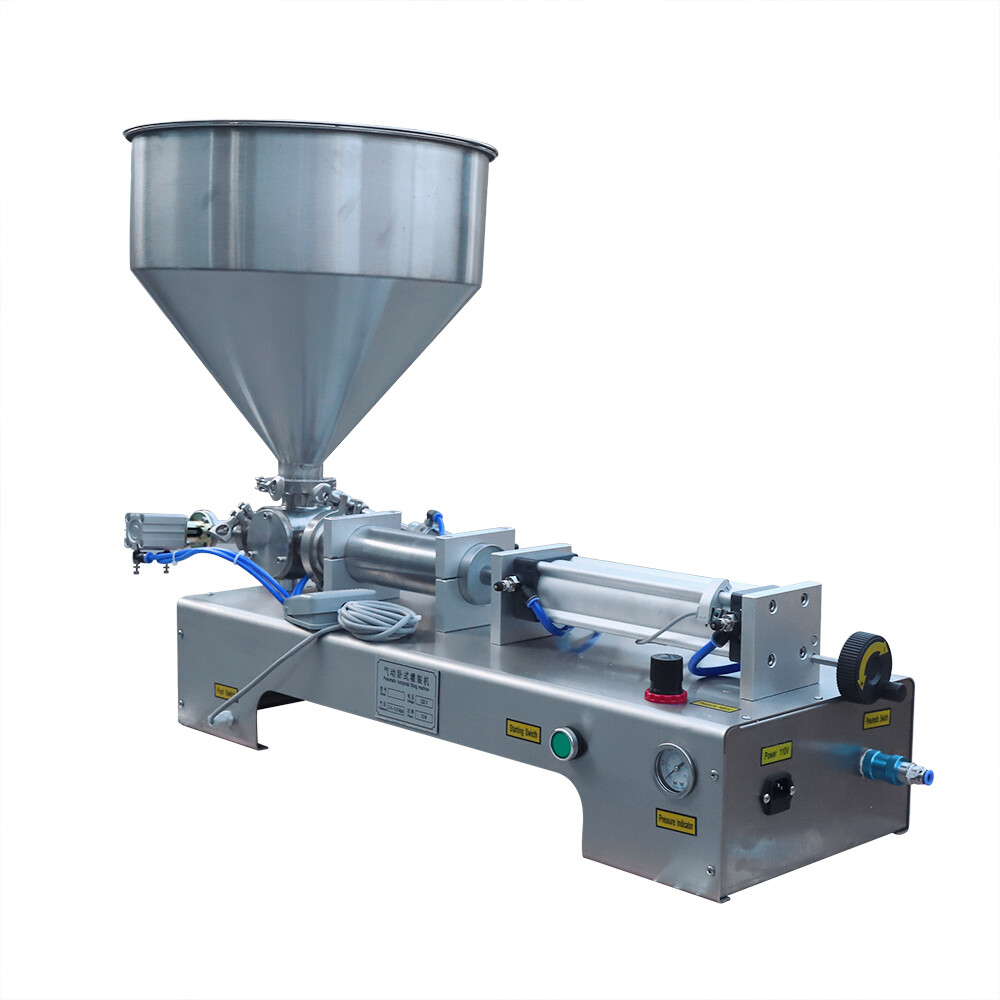 100-1000ml Paste Liquid Piston Filler Heating Filling Machine Single Nozzle 110V