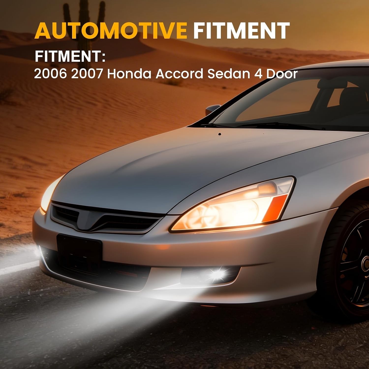 LED Fog Lights for 2006 2007 Honda Accord Sedan 4 Door 1 Pair Of Front Bumper Dr