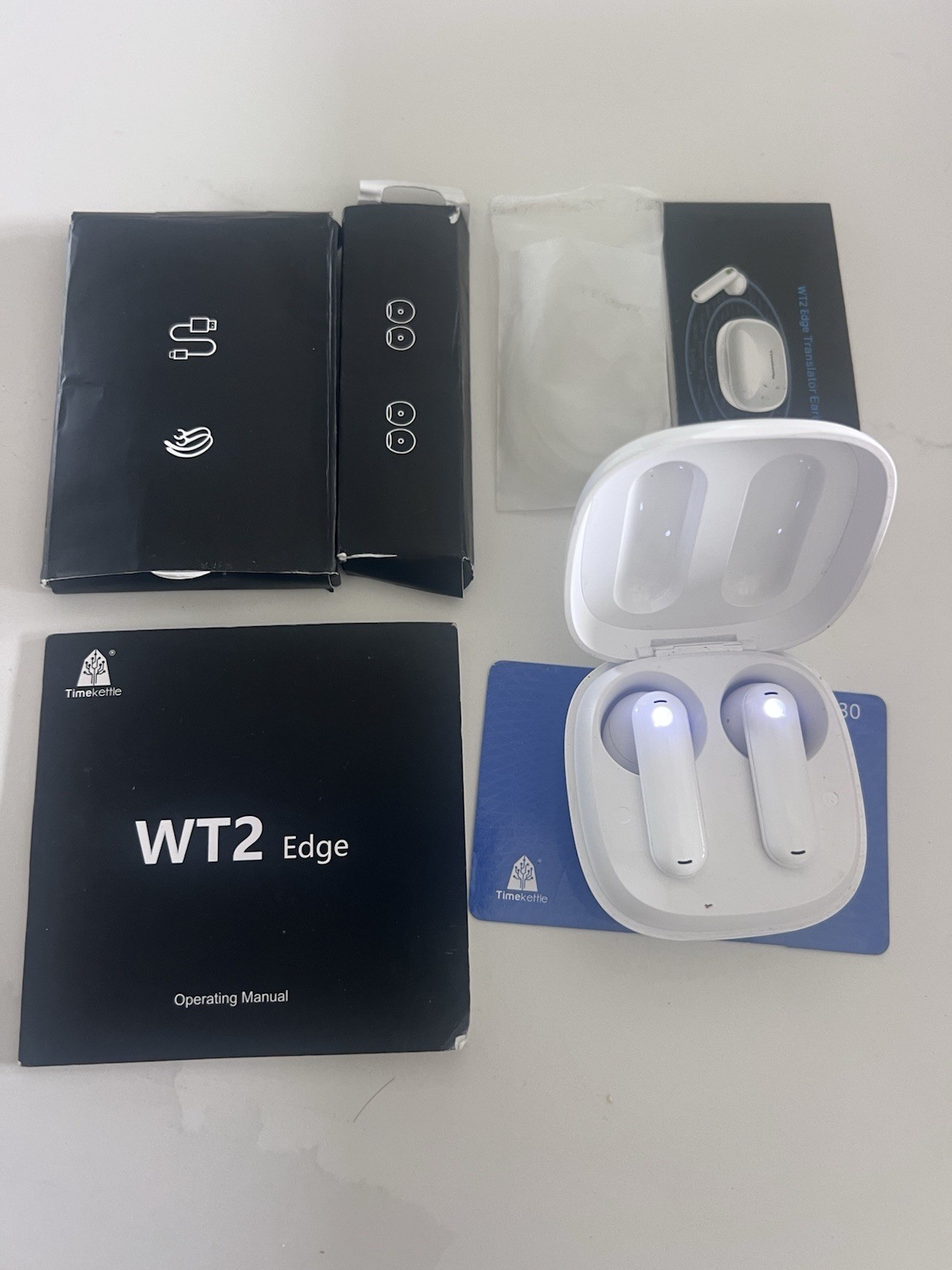 Timekettle WT2 Edge Translator Earbuds 40 Languages & 93 Accent (OFFLINE) White