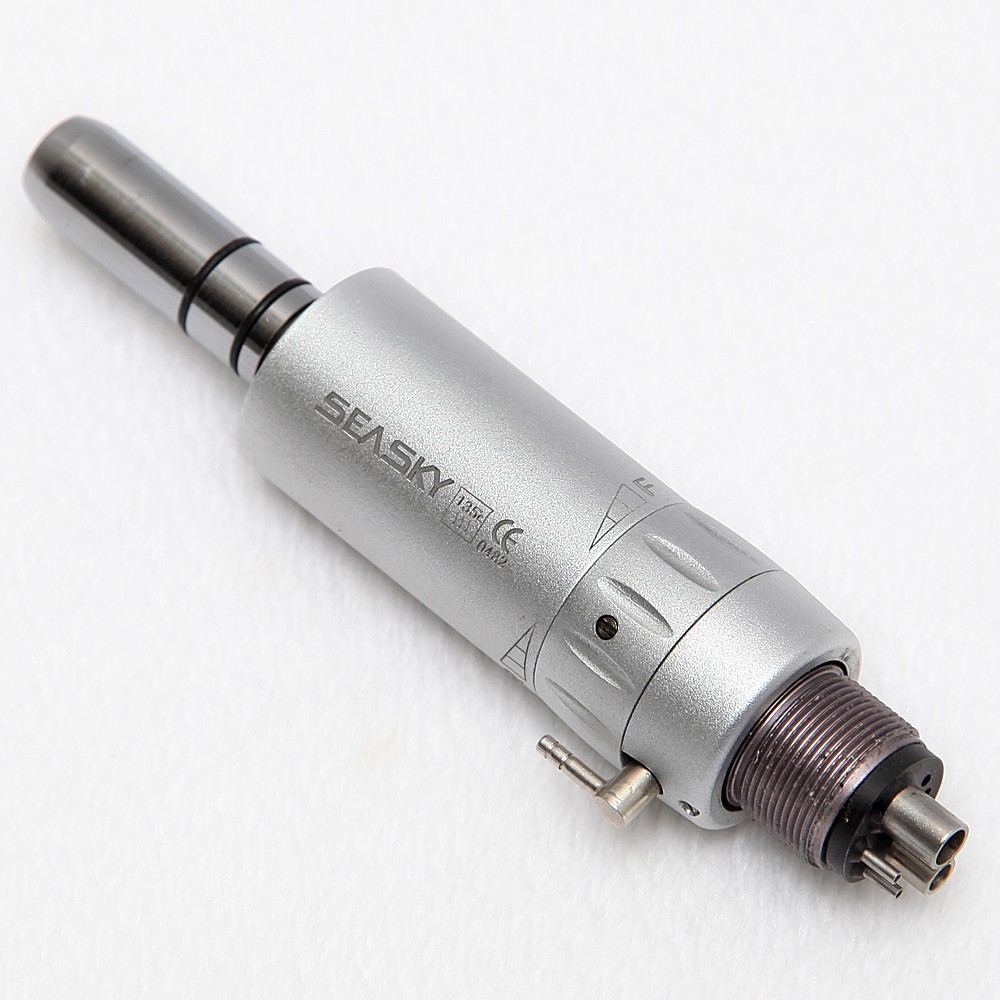 10 Sets Dental Low Speed Contra Angle Handpiece & E-type Air Motor 4 Hole SEASKY