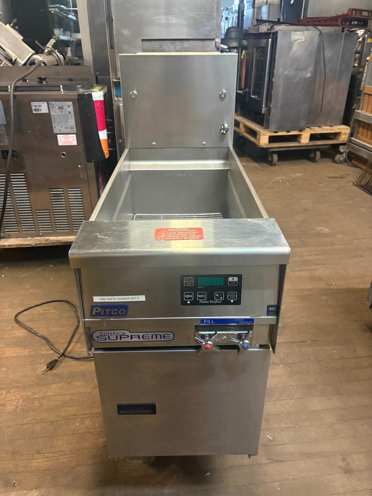 Pitco Solstice Supreme 12 Gallon Natural Gas Pasta Cooker SSPG14