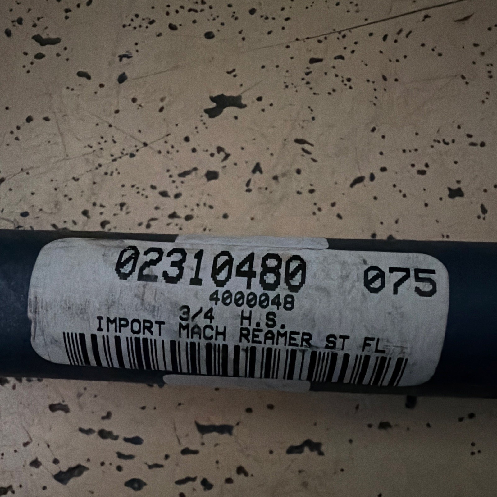 Chucking Reamer 3/4 in HSS Straight Shank Straight Flute MPN 02310480
