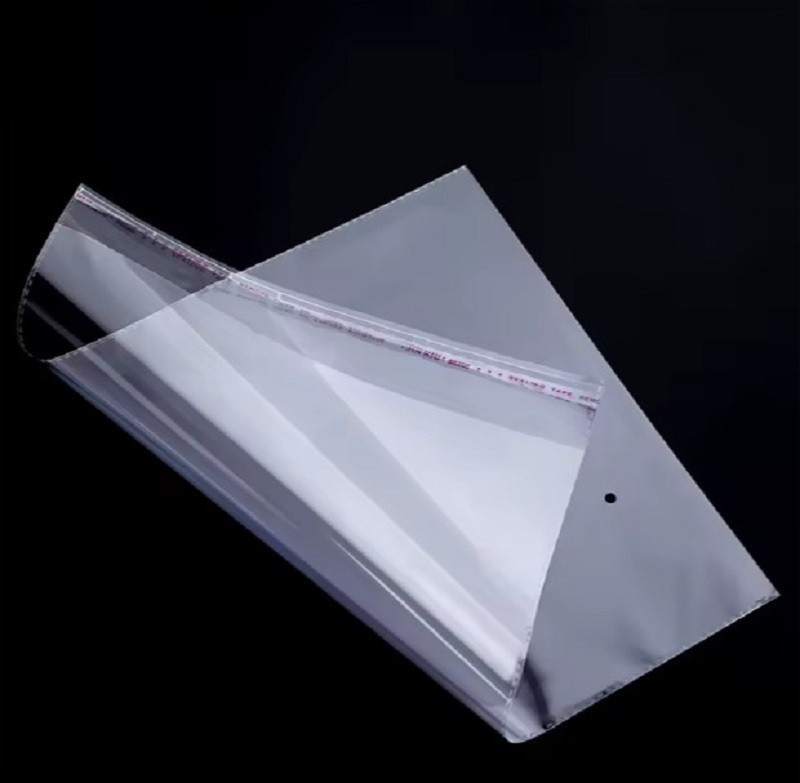 100 pcs Resealable Poly Bags Transparent OPP Bag Plastic Bags Self Adhesive Seal