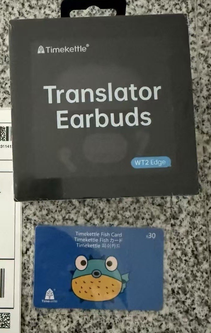 Timekettle WT2Edge Latest Version-Offline w/Card Translator Earbuds Open Box New