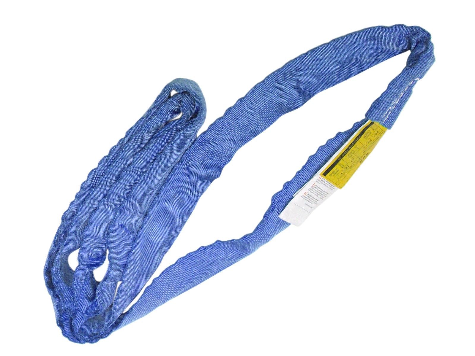 Domestic Blue 16′ Endless Round Lifting Sling Polyester Rim Wrecker Pull Strap