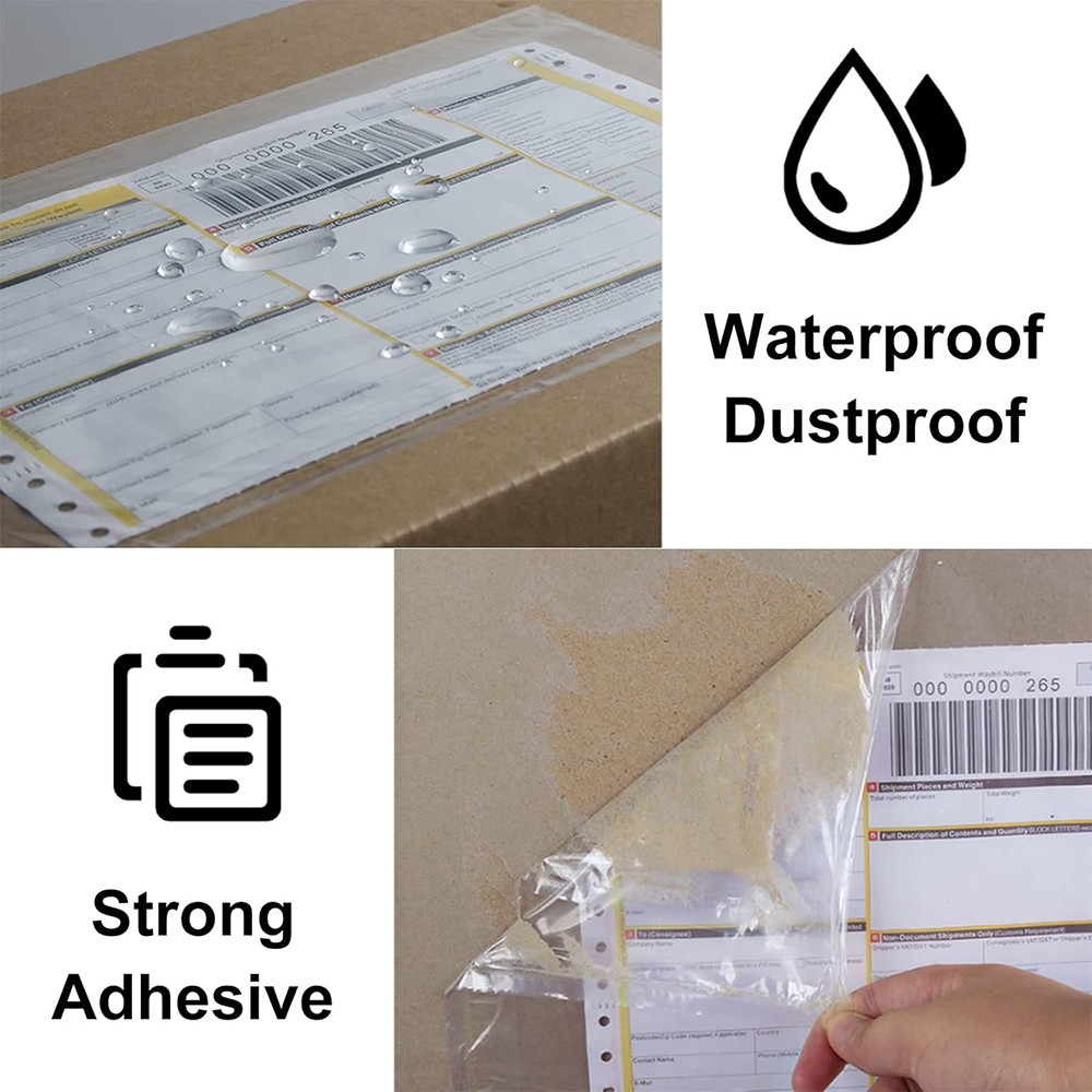 6″ x 9″ Clear Packing List Invoice Shipping Label Self Envelopes Pouches Bag USA