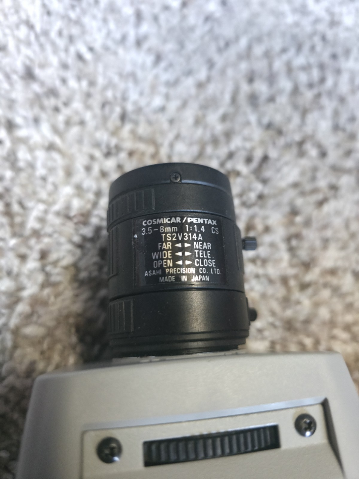 Sony SSC-DC334 Exwave HAD Color Camera w/ Cosmicar Pentax 3.5-8mm Lens