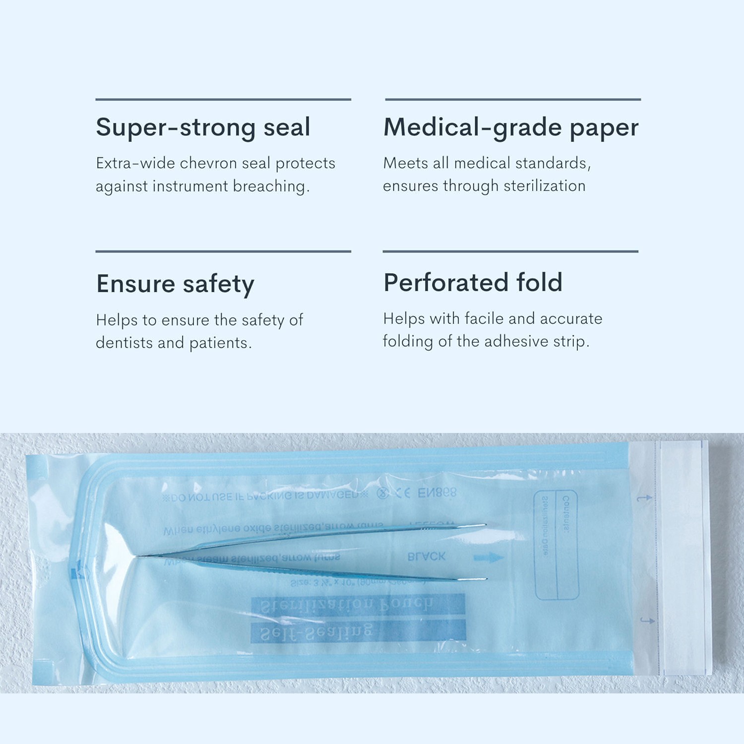 Self Sterilization Pouches Pouch Autoclave, Sterilizer Bags Dental Tattoo Nail