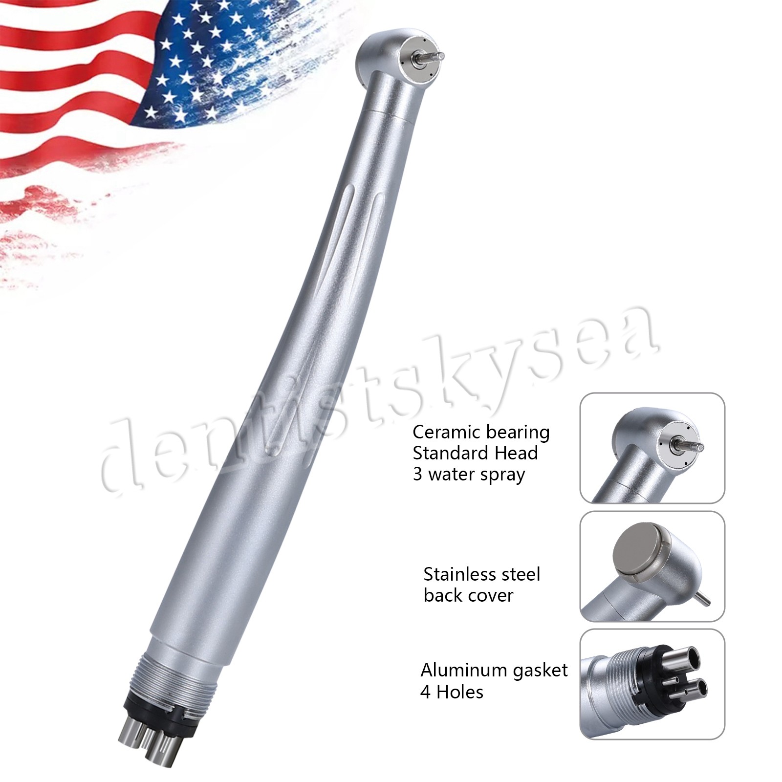 Dental Turbine High Speed Handpiece 4 Holes Standard Head fit NSK Y1BA2