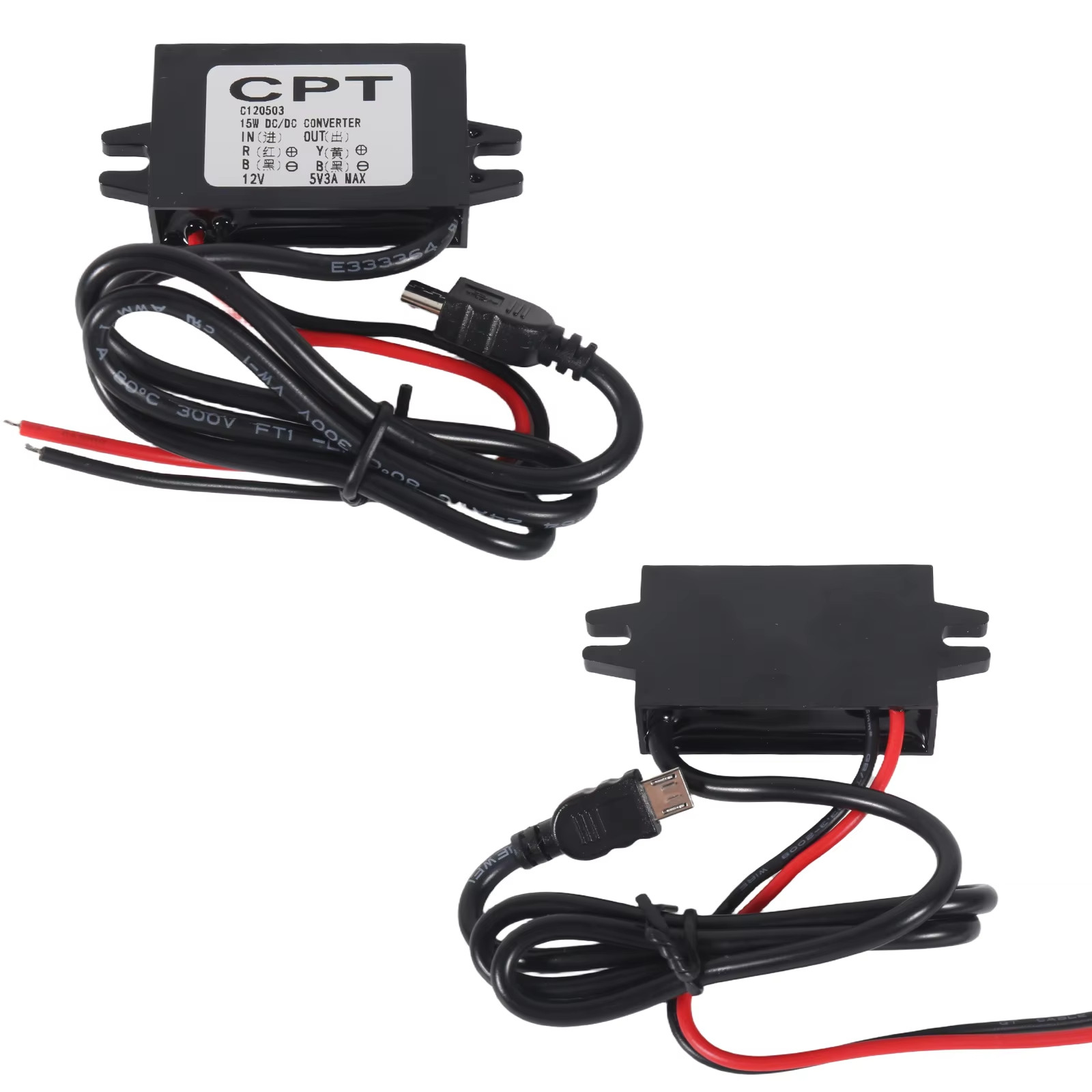 DC 12V to 5V 3A 15W Step down USB Converter Regulator Adapter For Car Charger US