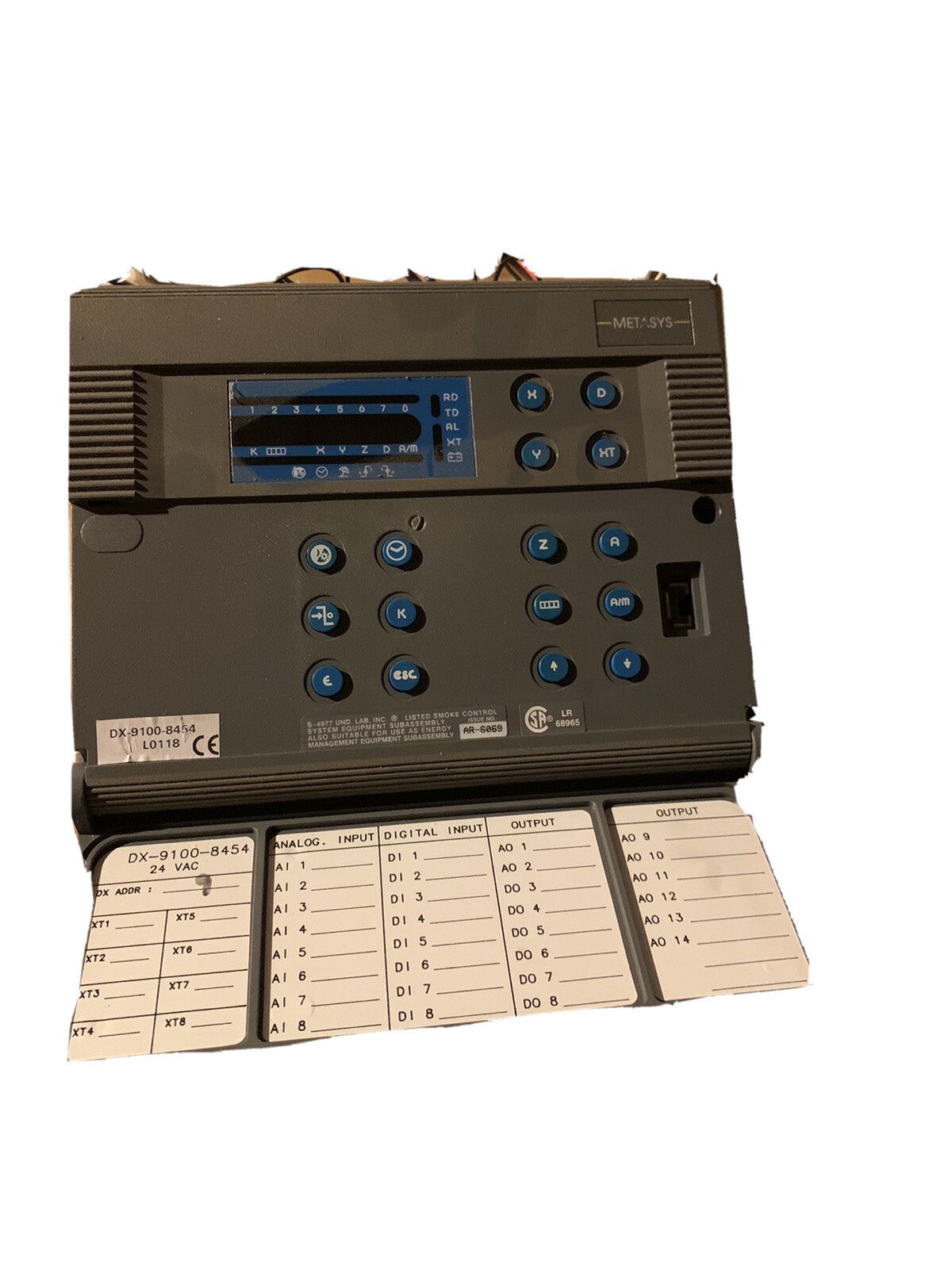 JOHNSON CONTROLS DX-9100-8454 METASYS CONTROLLER W/ Base