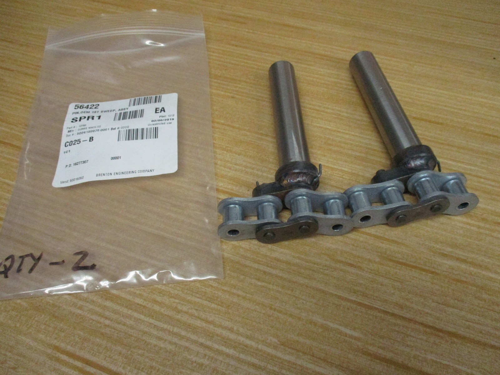 Currie Mach Co 12758 Pin 56422 (Pack of 2)