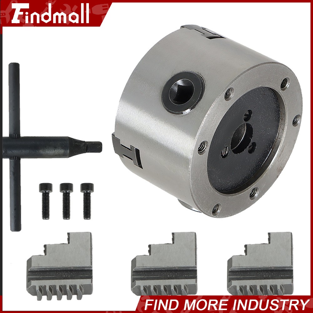 Chuck Manual Chuck 3″ K11-80 Self-centering Lathe Drilling Part 80mm 3 Jaw Lathe