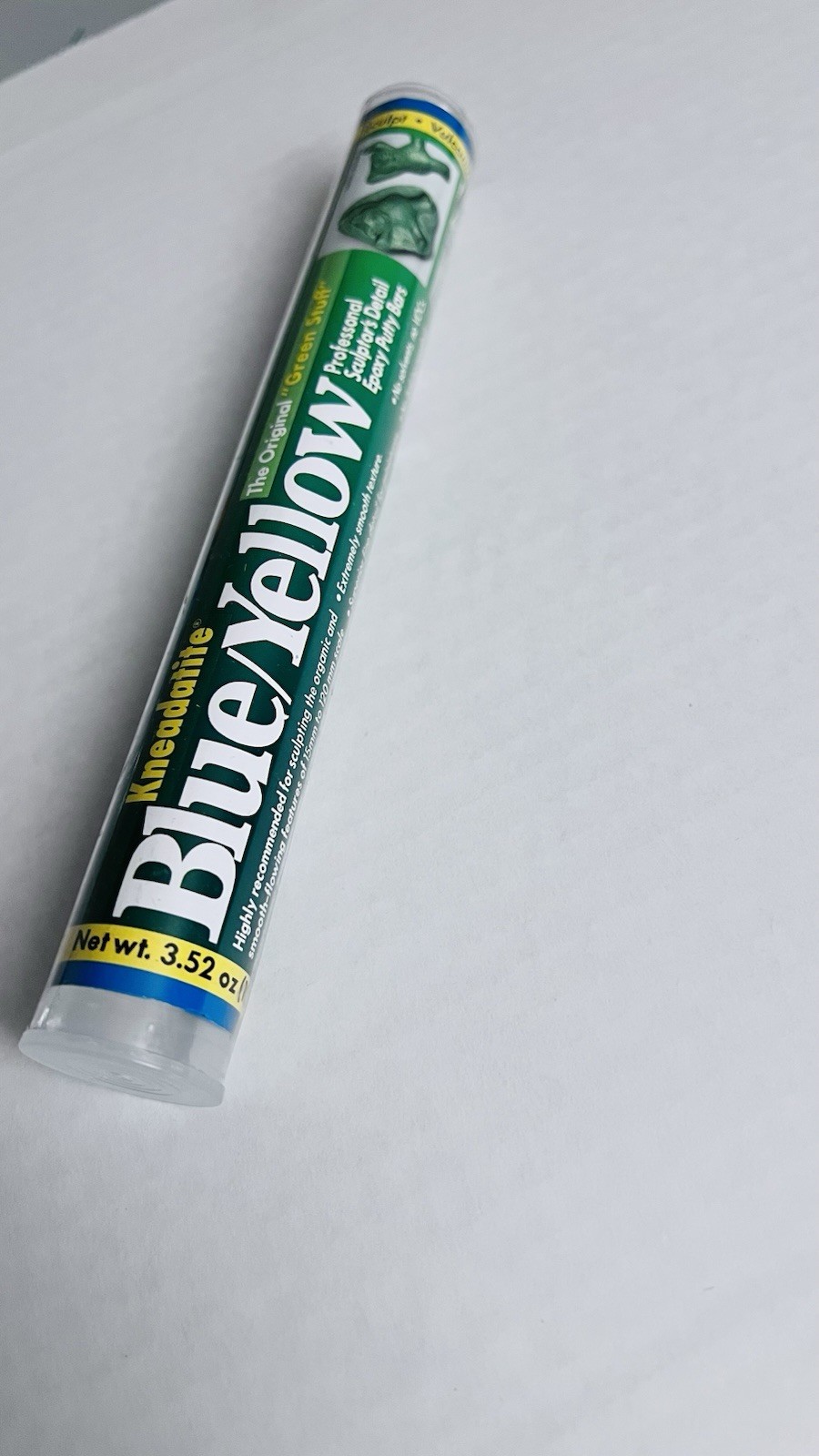 “Green Stuff” Blue/Yellow Epoxy Putty Stick 7″ By Polymeric Systems