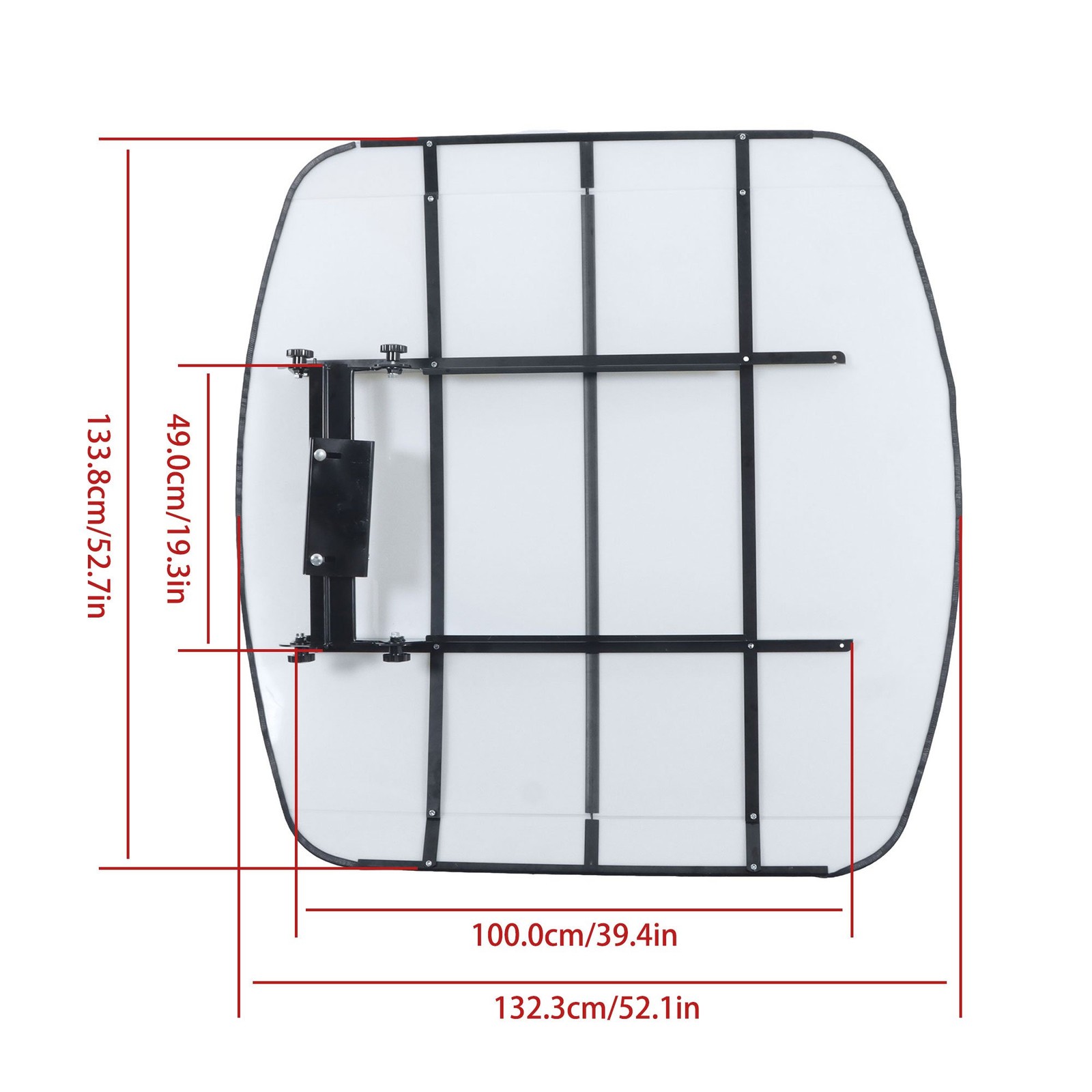 52″ X 52″ For ROPS Block The Rain White Tuff Top Tractor & Mower Canopy