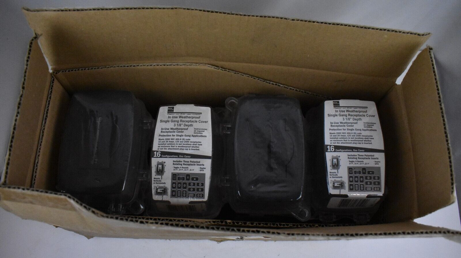 APPLETON EGS WCDIU1 SINGLE GANG WEATHERPROOF RECEPTACLE COVER 3-1/8″ DEEP