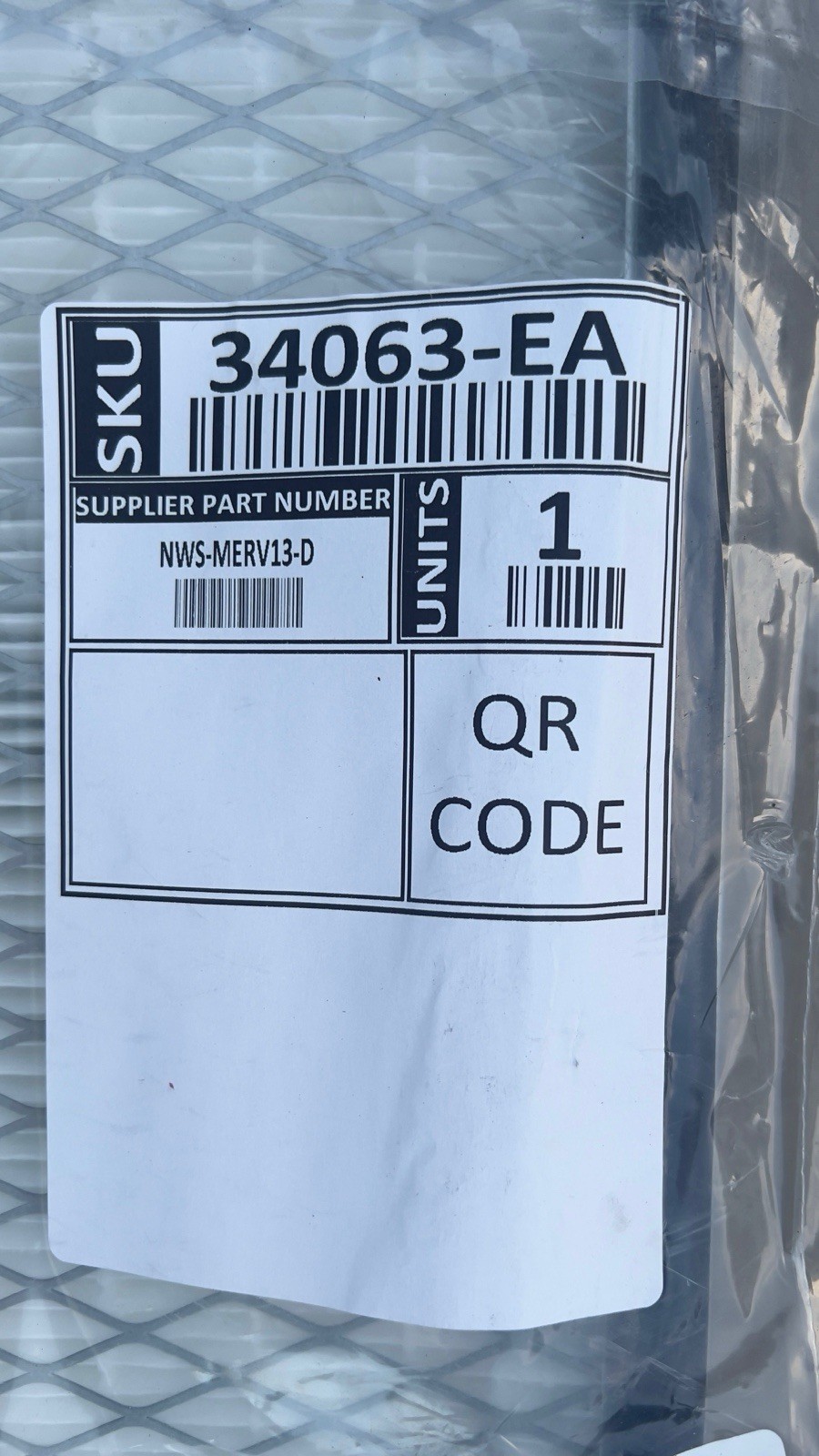 SPARE Merv13 Filter for Delta HPL3 34063-EA Air Purifier Replacement OEM New