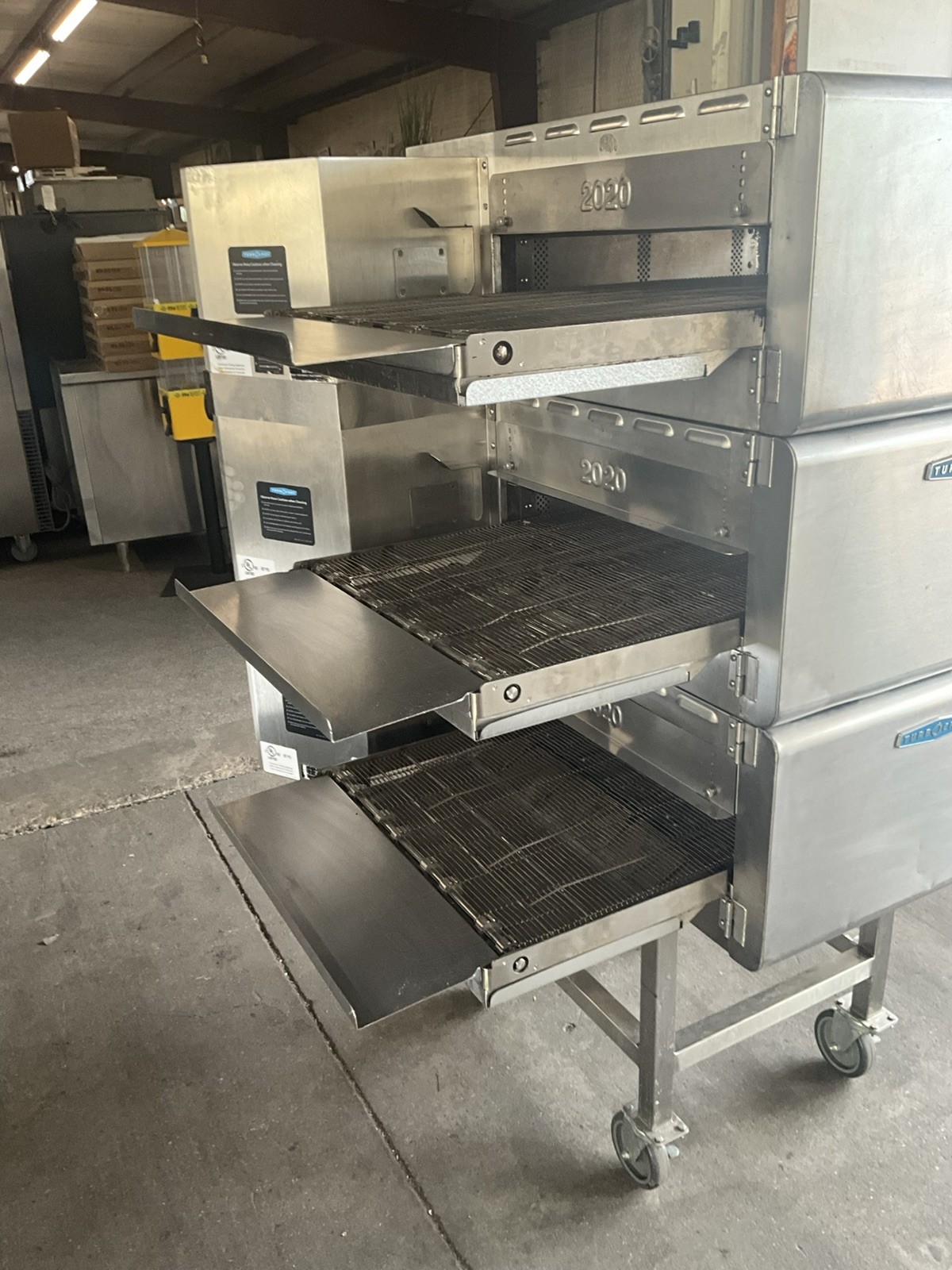 2025 TurboChef HHC2020 High Speed Conveyor Triple Stack Pizza Oven with stand