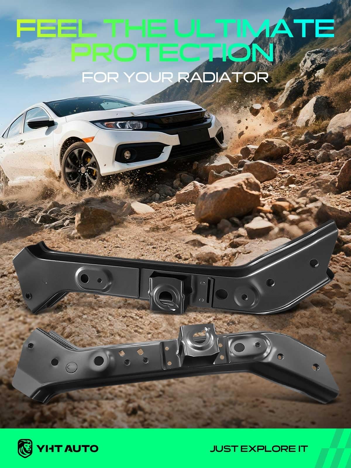 Upper Radiator Support Sentra 2020-2023 Side Panel Steel Driver Passenger Side