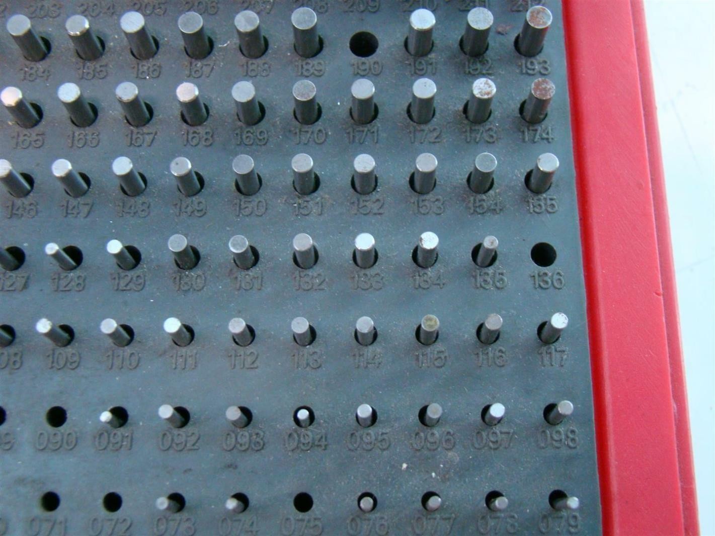 Zhangda PIN GAUGE SET .61″/.25″ 190 Minus M1
