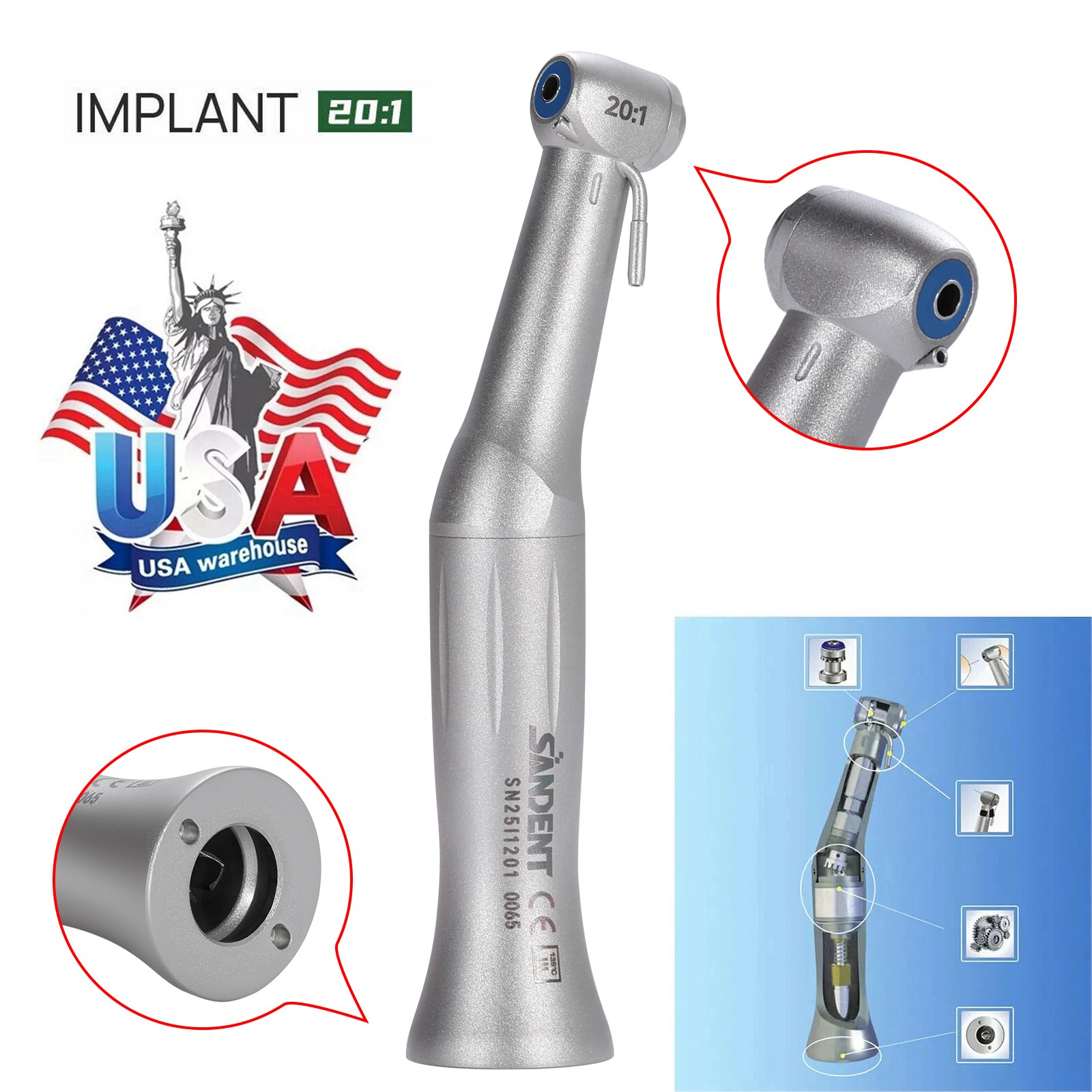 Woodpecker Dental LCD Endo Apex Locator Endodontic Root Canal Finder Measure ty