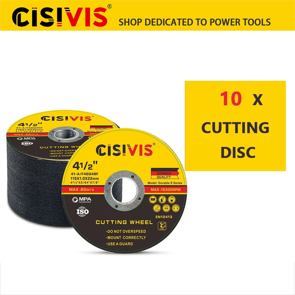 10PACK Cut Off Wheels 4-1/2″ Metal & Stainless Steel Angle Grinder Cutting Disc.