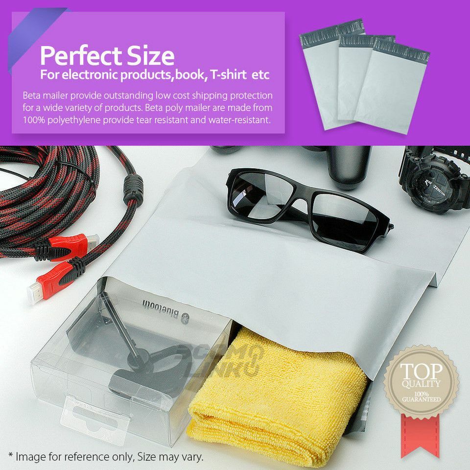 Poly Mailers Shipping Mailing Packaging Plastic Envelope Self Sealing Bags White