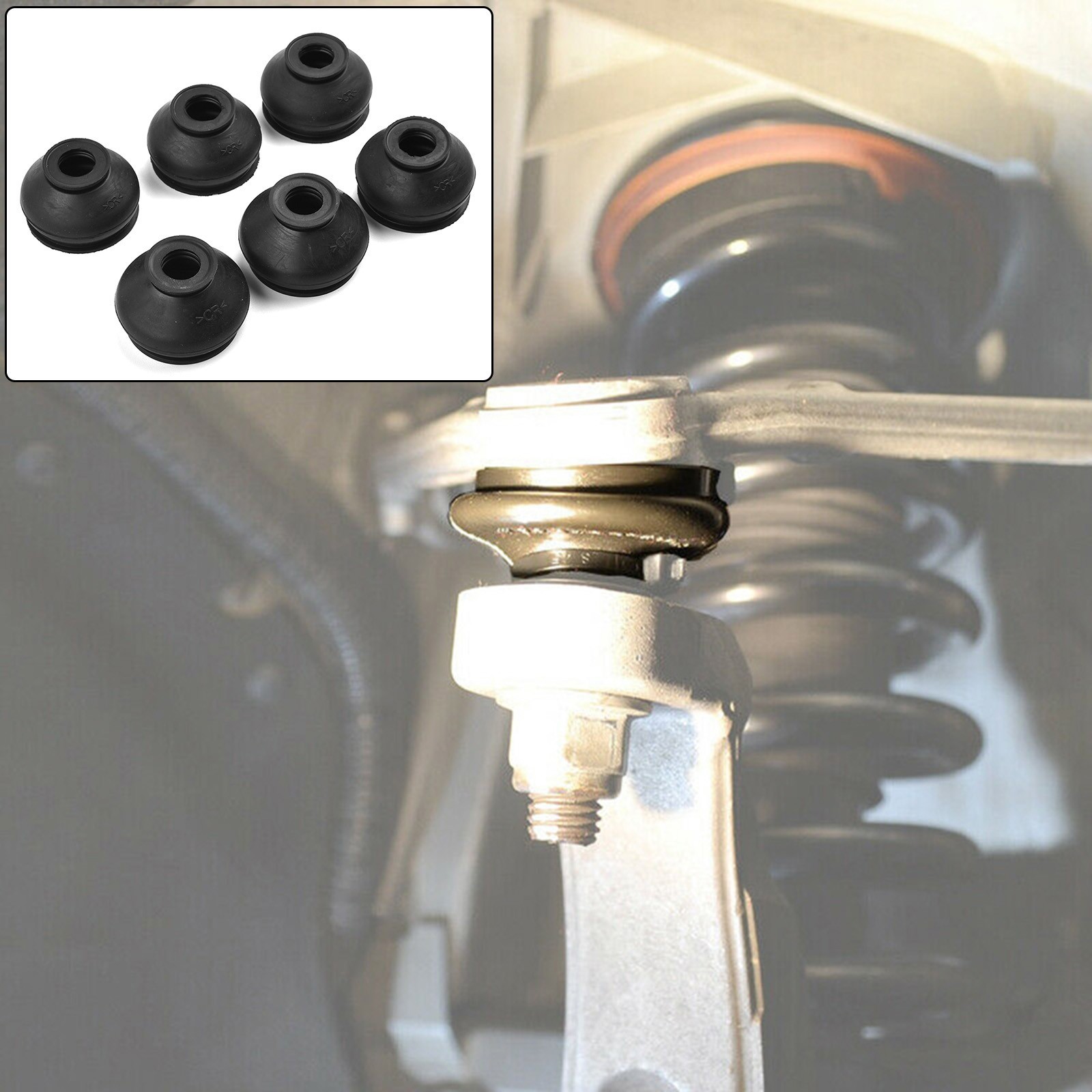 6xUNIVERSAL HQ Rubber Tie Rod End Ball Joint Dust Boots ,Dust Cover Boot Gaiters
