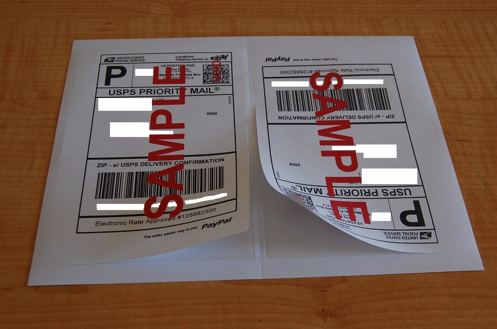 1000 Perforated Rounded Corner Shipping Labels 2 Per Sheet-8.5 x 11Self Adhesive