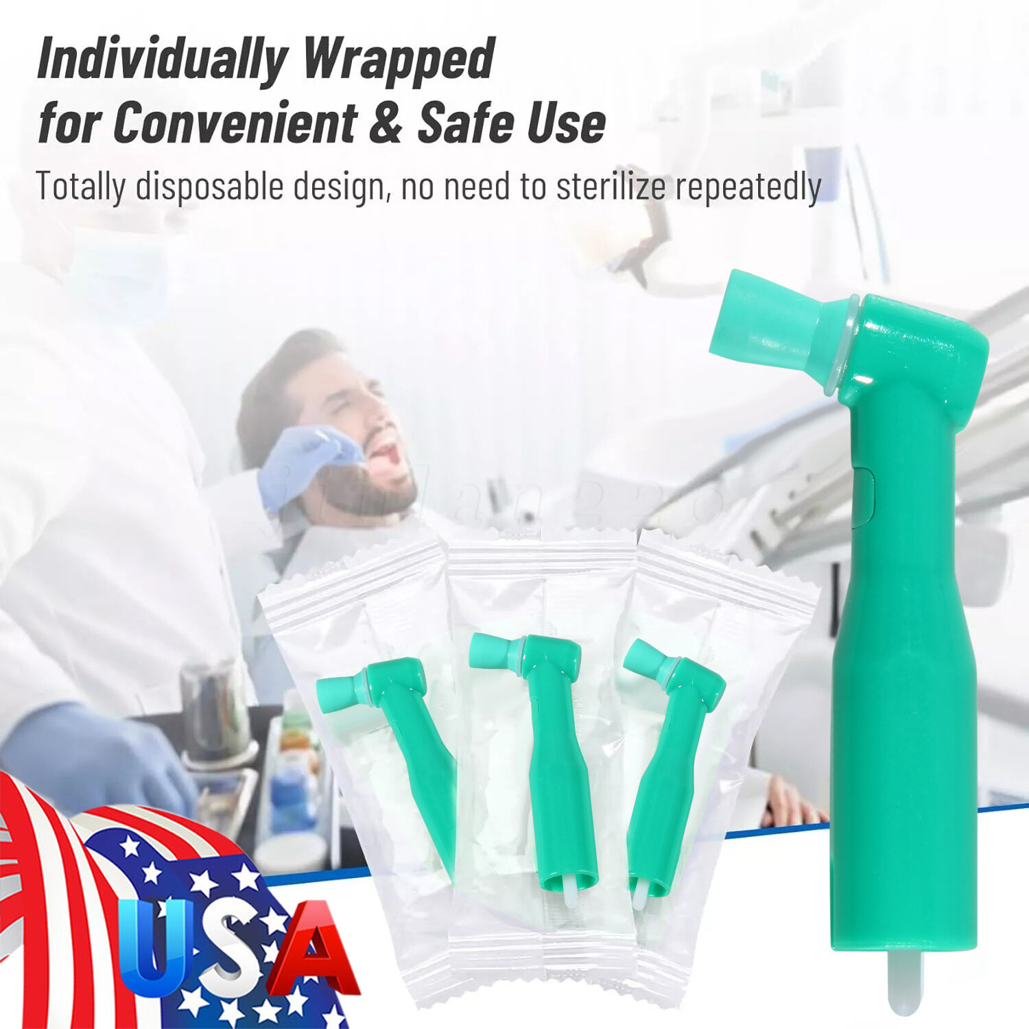 Dental Wireless Implant Electric Torque Wrench Handpiece Tool Driver 360° Rotate