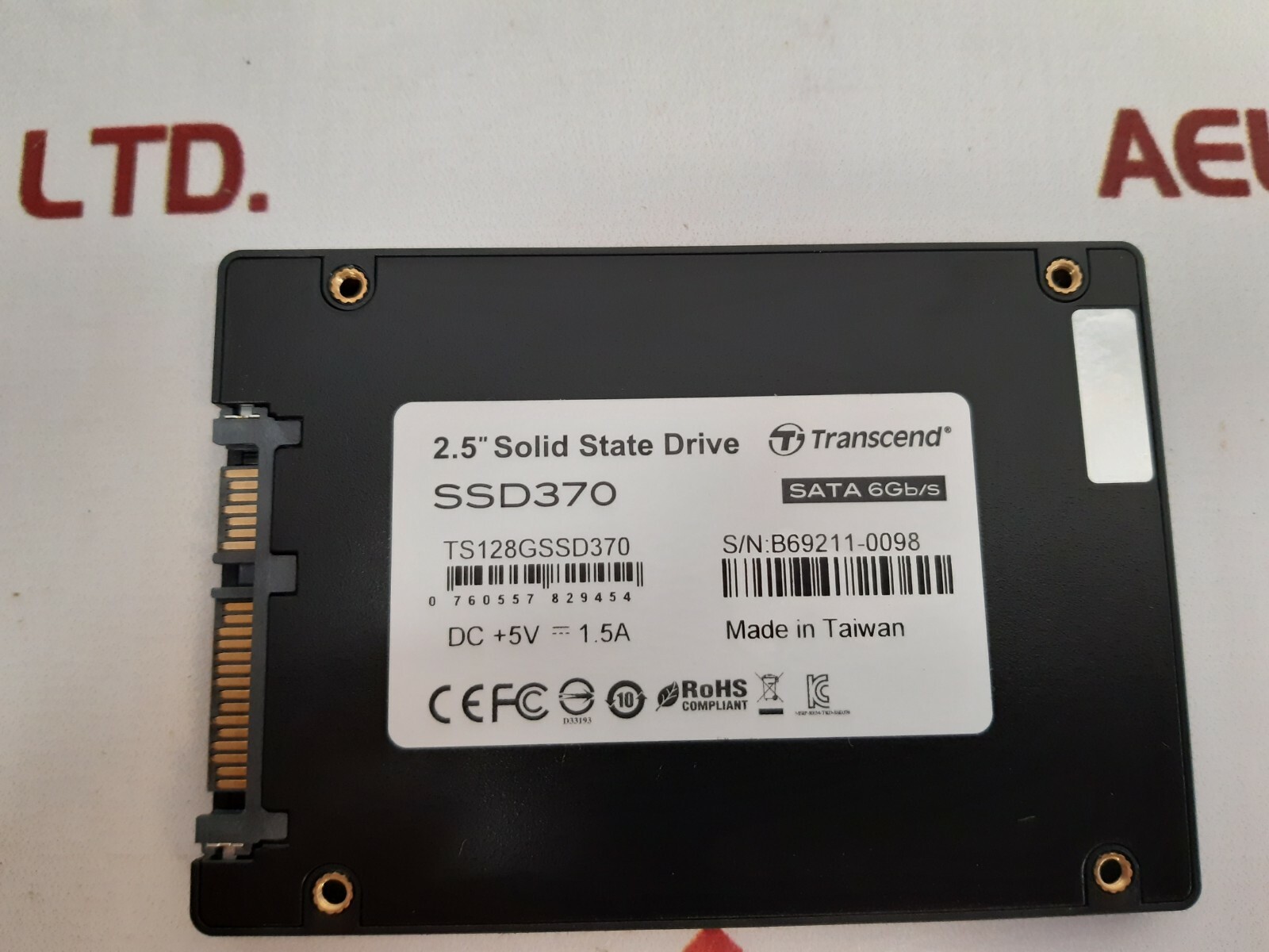 Transcend ssd370 2.5” solid state drive