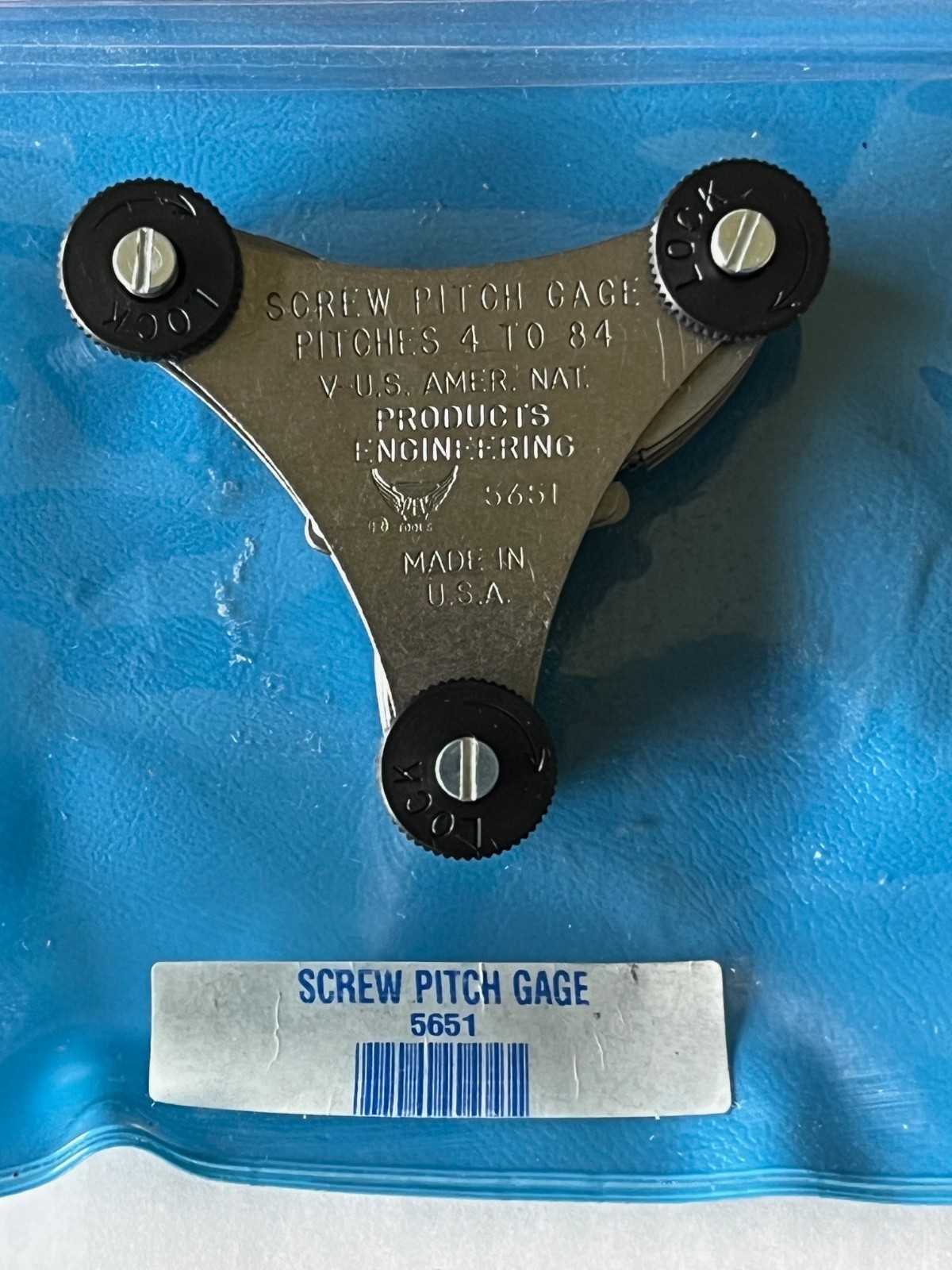 PEC Tools 5651 English Screw Pitch Gage – Pitches 4 to 84 – 51 Leafs