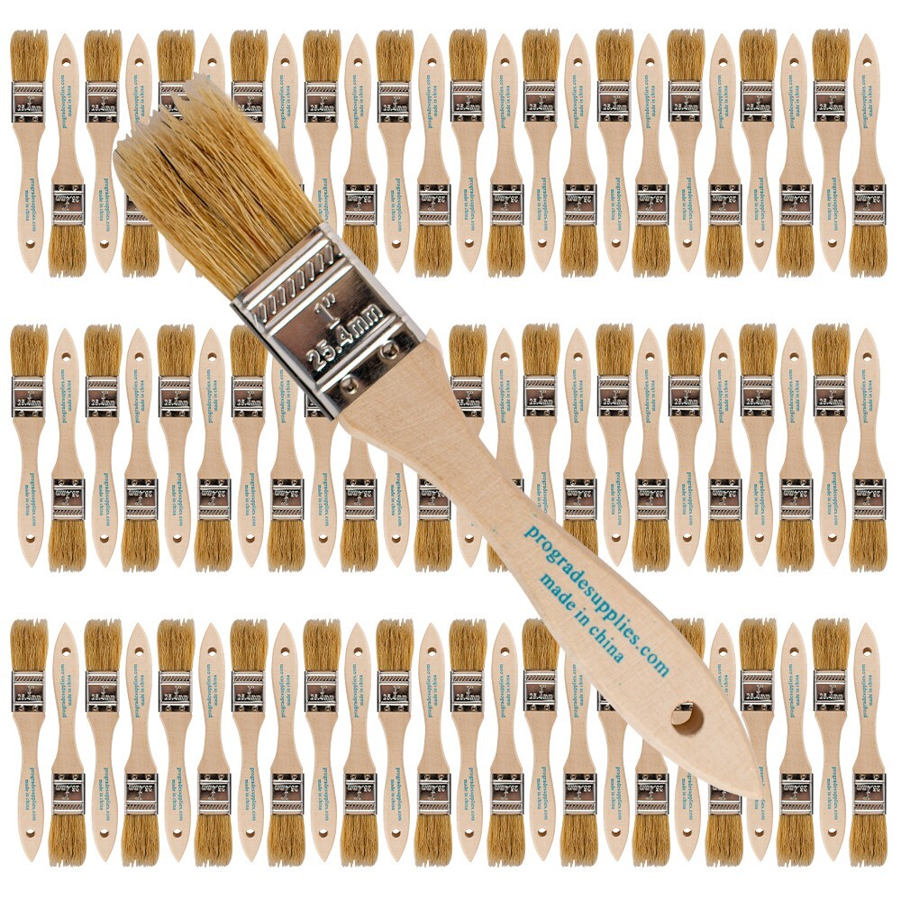 96 Pack – 1″ Chip Brushes for Paints, Stains, Varnishes, Glues & Gesso