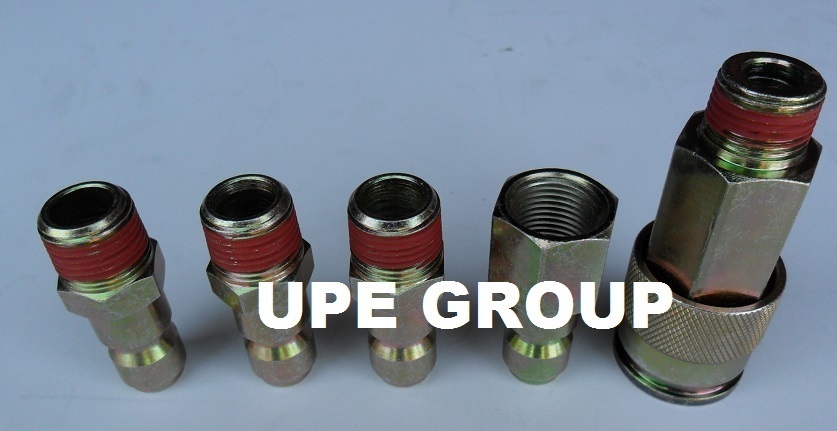 5 PACK HIGH FLOW STEEL 3/8″ AIR QUICK COUPLER CONNECTOR DISCONNECT AD81