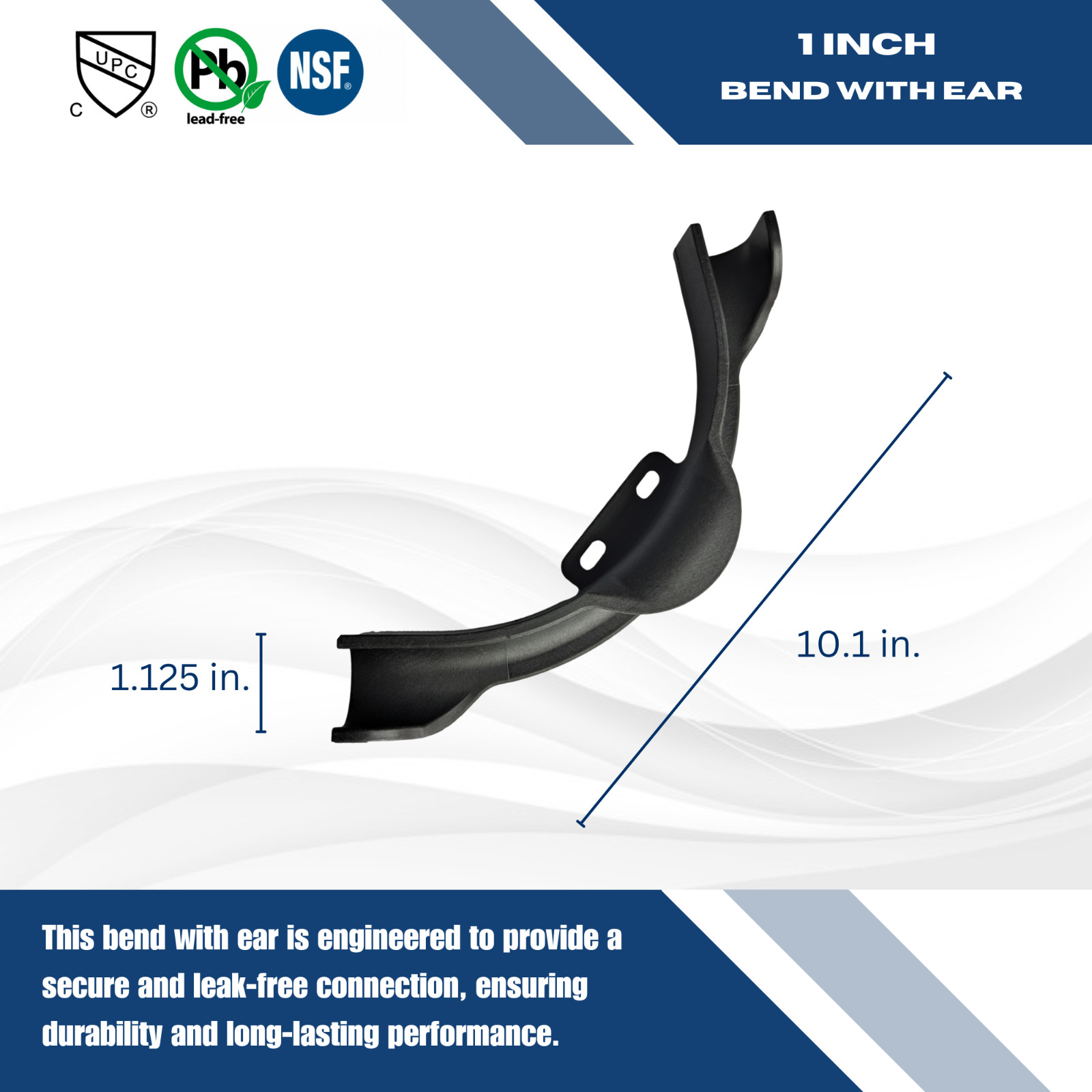 1 PIECE 1″ PEX TUBING BEND SUPPORTS W NAIL TAB HEAVY DUTY REINFORCED PLASTIC