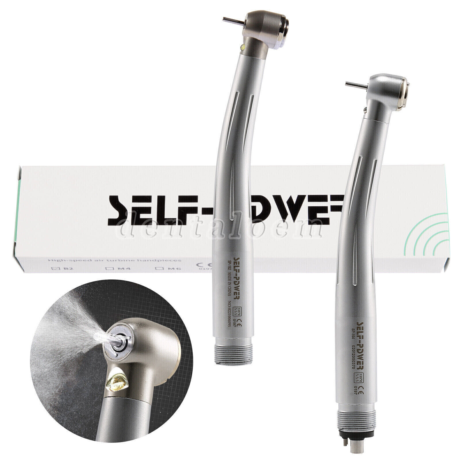 NSK Style Dental Fiber Optic LED E-generator / high speed handpiece 4HOLE/2HOLES
