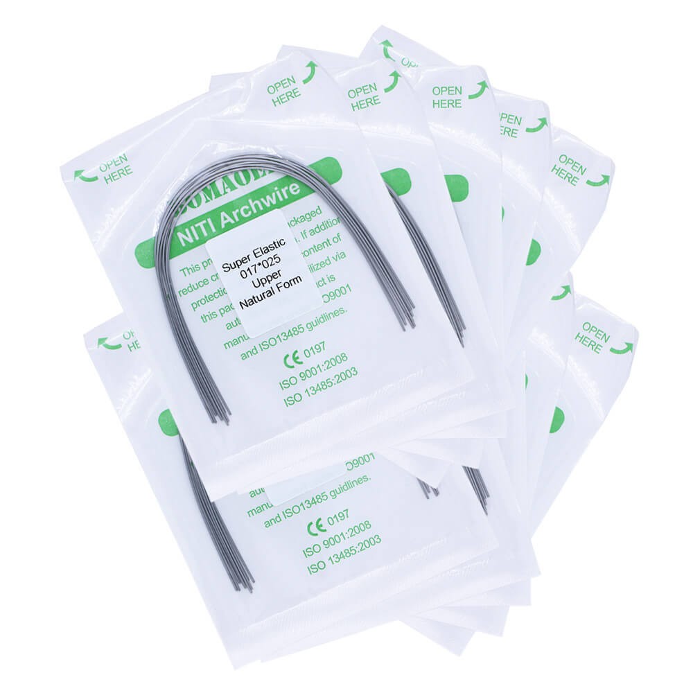 1×Dental Orthodontic Super Elastic Niti Rectangular Arch Wires Nature 17×25Upper