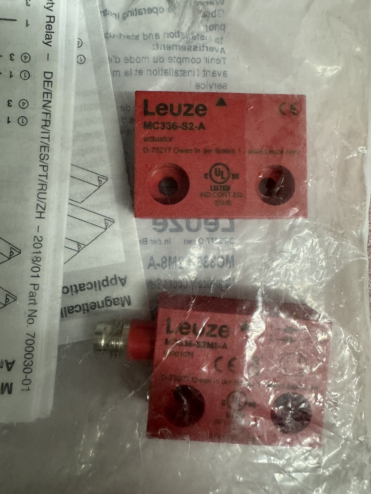 LEUZE MC336-S2M8-A / MC336S2M8A MAGNETIC CODED SENSOR 63001076 MC336-S2-A